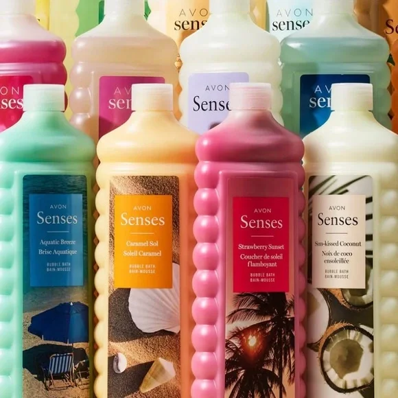 8 Avon Senses Assorted Bubble Bath Sale Sell lot bundle deal - Picture 1 of 1